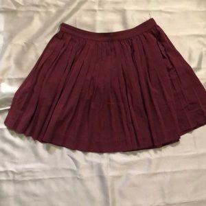 Burgundy miniskirt